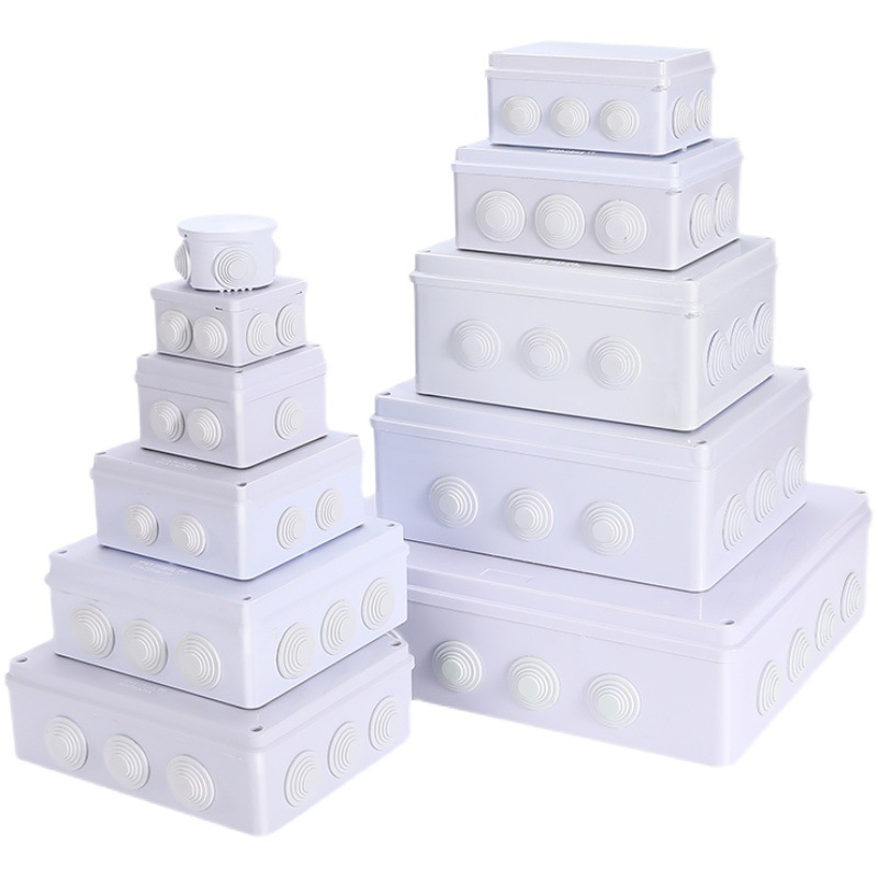 户外防水盒ABS塑料盒R型防水接线盒电缆分线盒防雨防尘监控接线盒